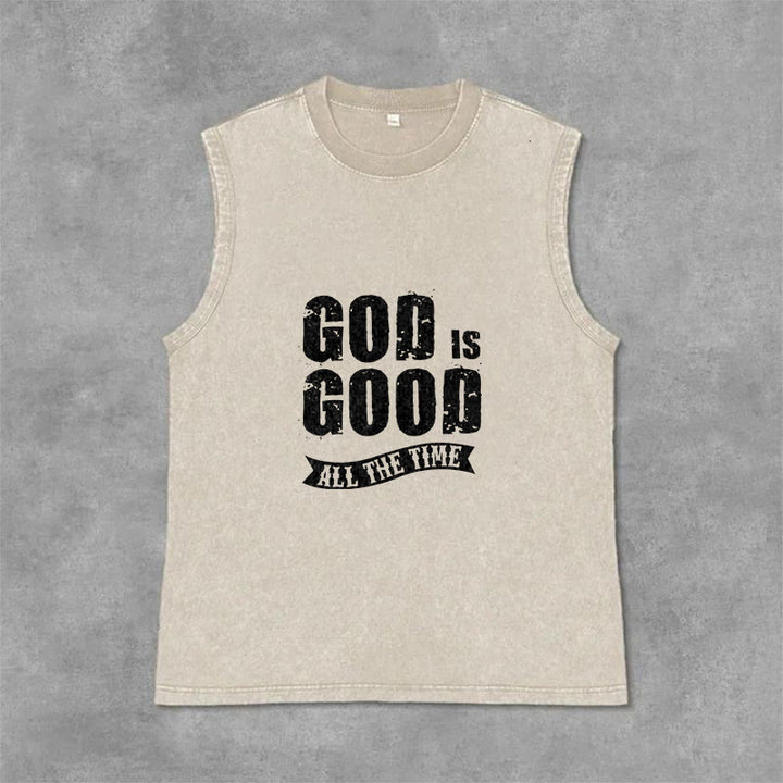 Christianartworkshop Gott ist immer gut Unisex-Tanktop - Beige - 2XL - image 9