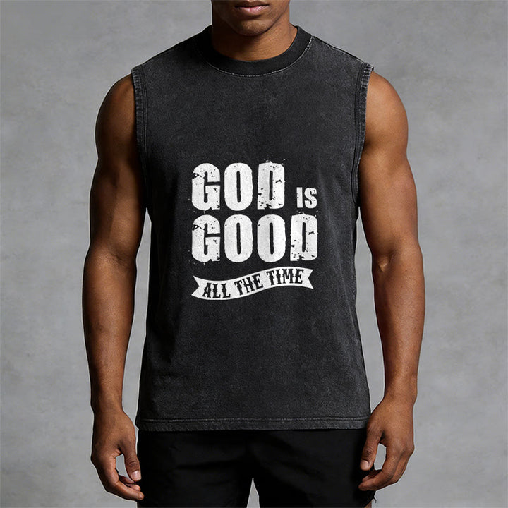 Christianartworkshop Gott ist immer gut Unisex-Tanktop - image 4