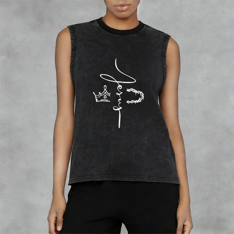 Christianartworkshop Jesus Dornenkrone Unisex-Tanktop - image 5