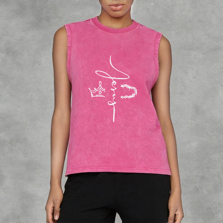 Christianartworkshop Jesus Dornenkrone Unisex-Tanktop - image 14