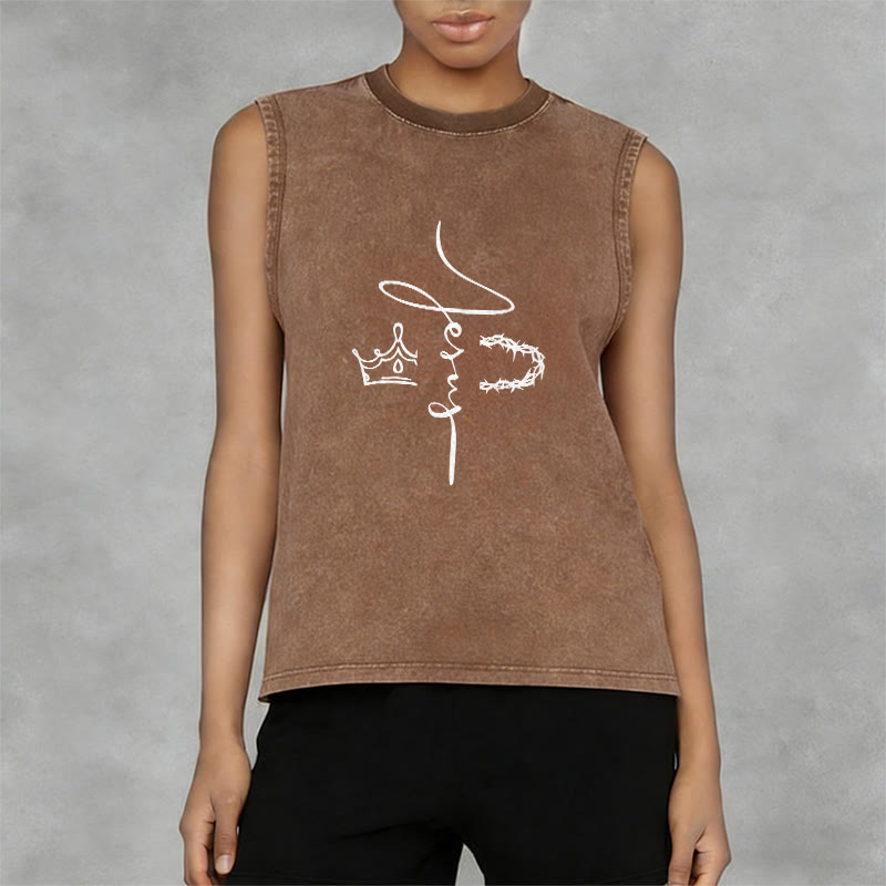 Christianartworkshop Jesus Dornenkrone Unisex-Tanktop - image 8