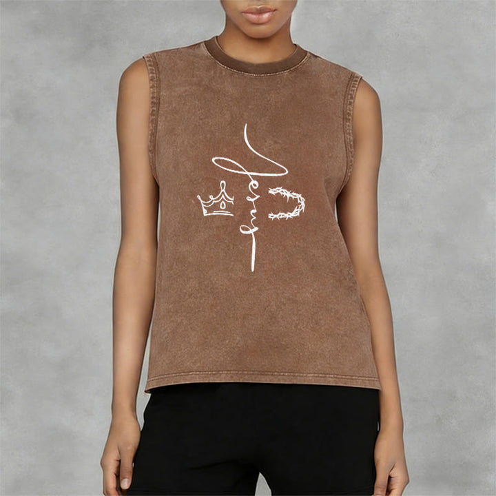 Christianartworkshop Jesus Dornenkrone Unisex-Tanktop - image 8