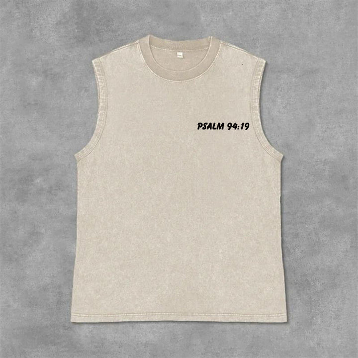 Christianartworkshop „ Lächle, du bist von Gott geliebt“ Unisex-Tanktop (gewaschen) - image 27