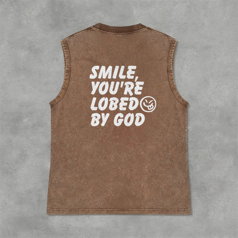 Christianartworkshop „ Lächle, du bist von Gott geliebt“ Unisex-Tanktop (gewaschen) - image 19