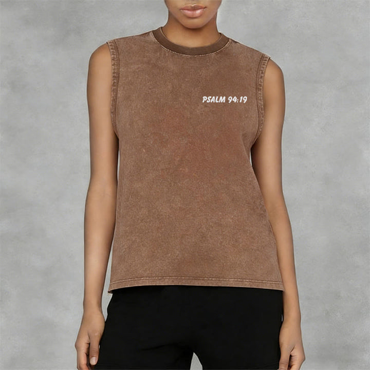 Christianartworkshop „ Lächle, du bist von Gott geliebt“ Unisex-Tanktop (gewaschen) - image 18