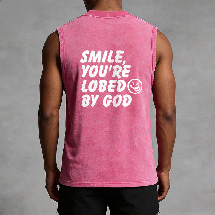 Christianartworkshop Lächele, du bist von Gott geliebt – Unisex-Tanktop (vorgewaschen) - image 29