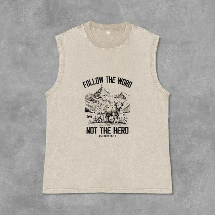 Christianartworkshop Folge dem Wort, nicht der Herde Unisex-Tanktop - Beige - 2XL - image 9