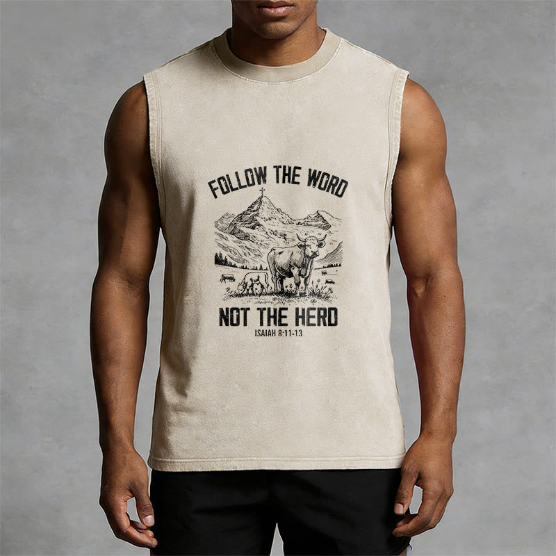 Christianartworkshop Folge dem Wort, nicht der Herde Unisex-Tanktop - image 10