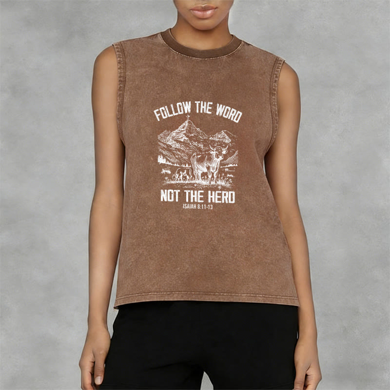Christianartworkshop Folge dem Wort, nicht der Herde Unisex-Tanktop - image 2