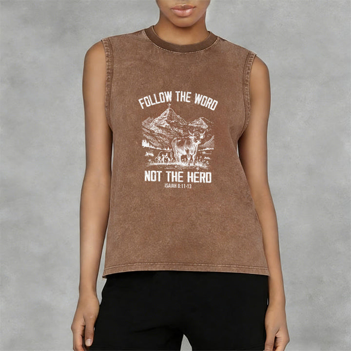 Christianartworkshop Folge dem Wort, nicht der Herde Unisex-Tanktop - image 2