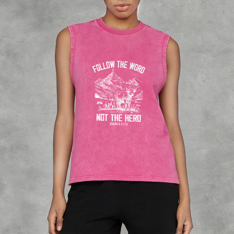 Christianartworkshop Folge dem Wort, nicht der Herde Unisex-Tanktop - image 14