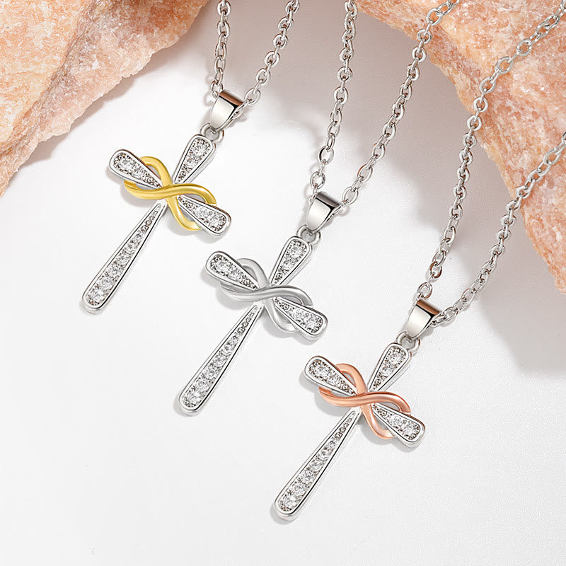 Christianartworkshop Unendlichkeitskreuz-Zirkon-Halskette: Ein Symbol für Christi ewige Liebe - image 2