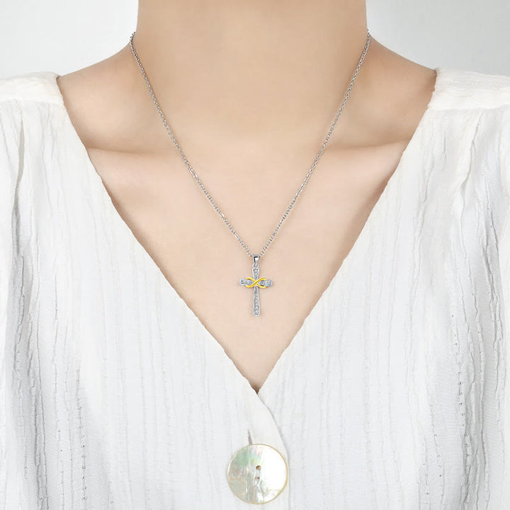Christianartworkshop Unendlichkeitskreuz-Zirkon-Halskette: Ein Symbol für Christi ewige Liebe - image 8