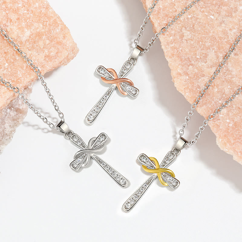 Christianartworkshop Unendlichkeitskreuz-Zirkon-Halskette: Ein Symbol für Christi ewige Liebe - image 1