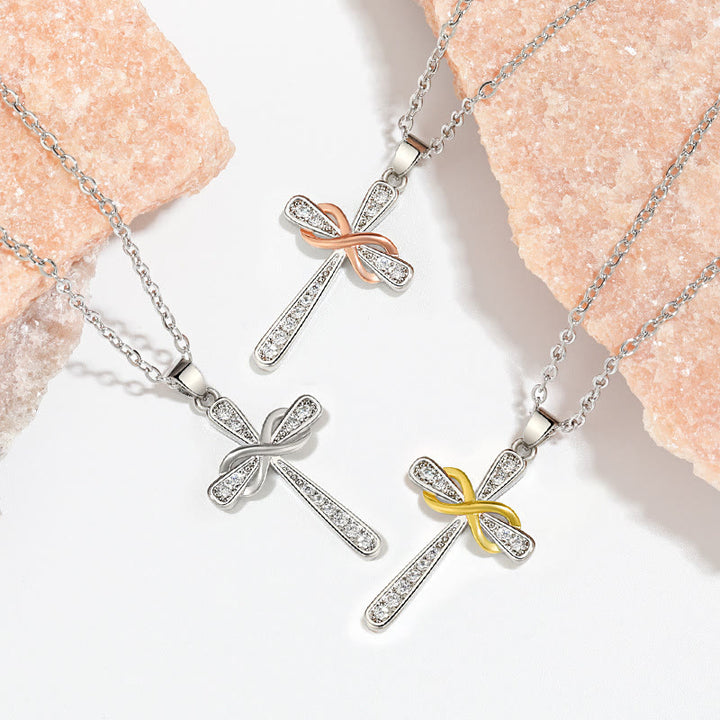 Christianartworkshop Unendlichkeitskreuz-Zirkon-Halskette: Ein Symbol für Christi ewige Liebe - image 1