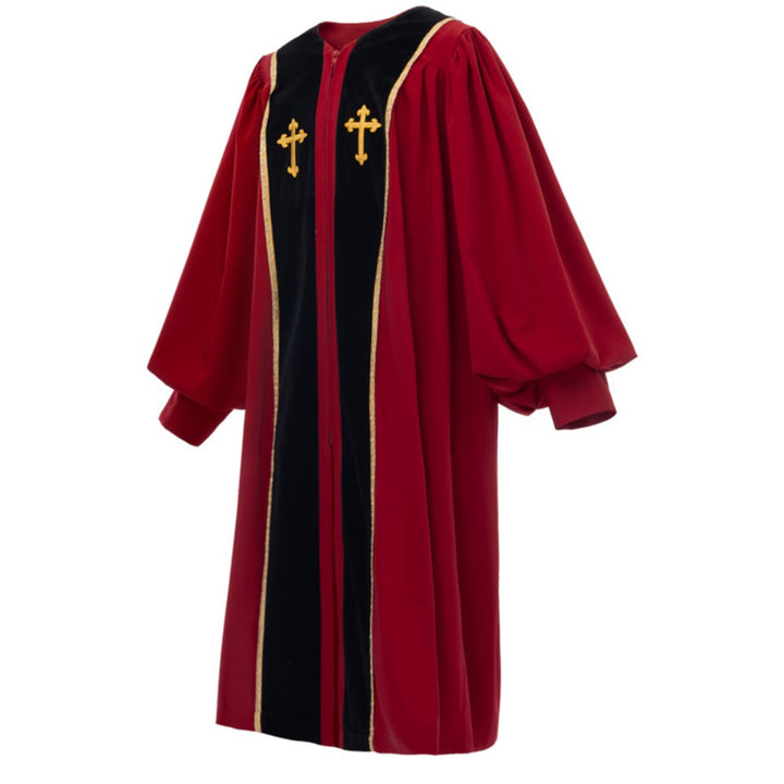 Traditionelle, mehrfarbige Kirchenkutte von Christianartworkshop mit goldenem Kreuz und Verzierungen - image 6