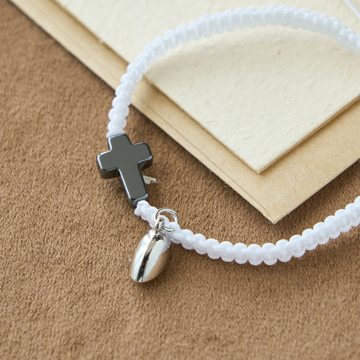 Christianartworkshop Magnetisches Herz-Kreuz-Armband-Set: Ein Symbol heiliger Verbundenheit und ewiger Liebe - image 12