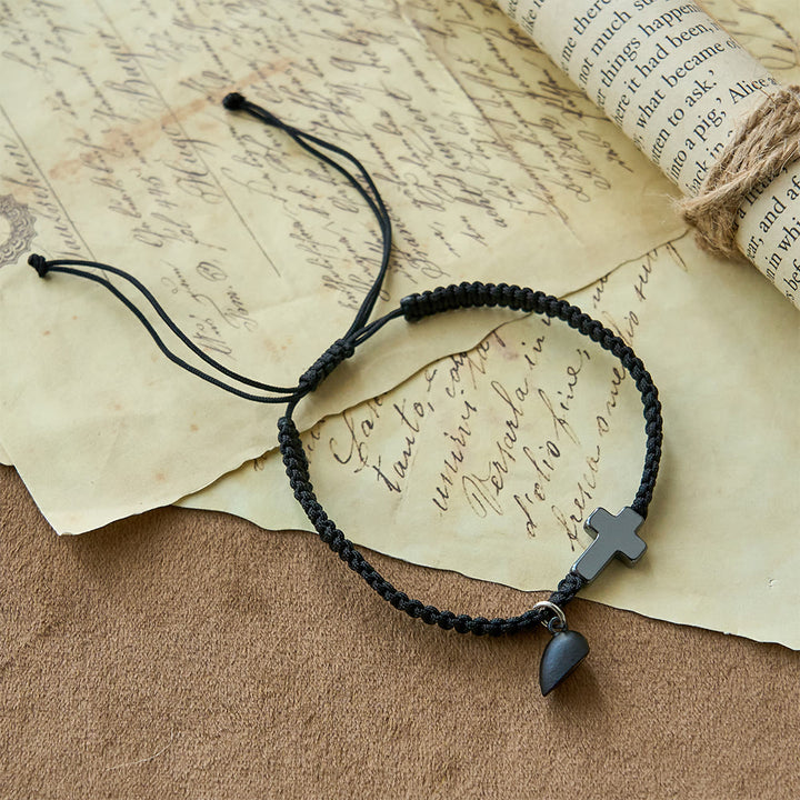 Christianartworkshop Magnetisches Herz-Kreuz-Armband-Set: Ein Symbol heiliger Verbundenheit und ewiger Liebe - image 5