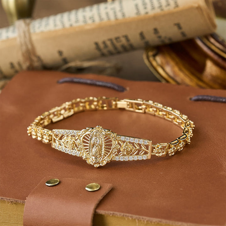 Christianartworkshop Goldene Filigran-Armbandkollektion „Unsere Liebe Frau“: Ein Symbol mütterlicher Gnade und Schutz - Unsere Liebe Frau C - image 4