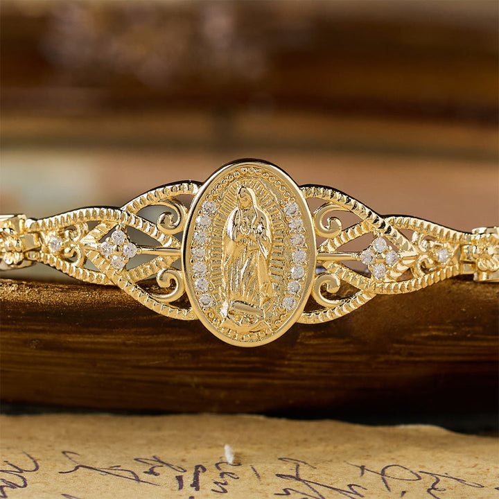 Christianartworkshop Goldene Filigran-Armbandkollektion „Unsere Liebe Frau“: Ein Symbol mütterlicher Gnade und Schutz - image 3