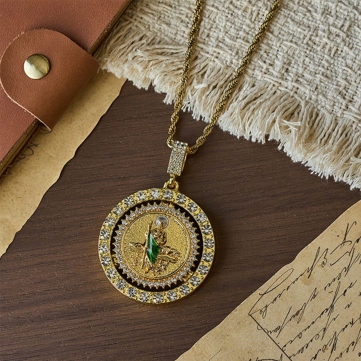 Christianartworkshop St. Judas-Armband mit grünem Gewand und Zirkonia-Anhänger: Ein Symbol heiliger Gnade und Schutz - image 10