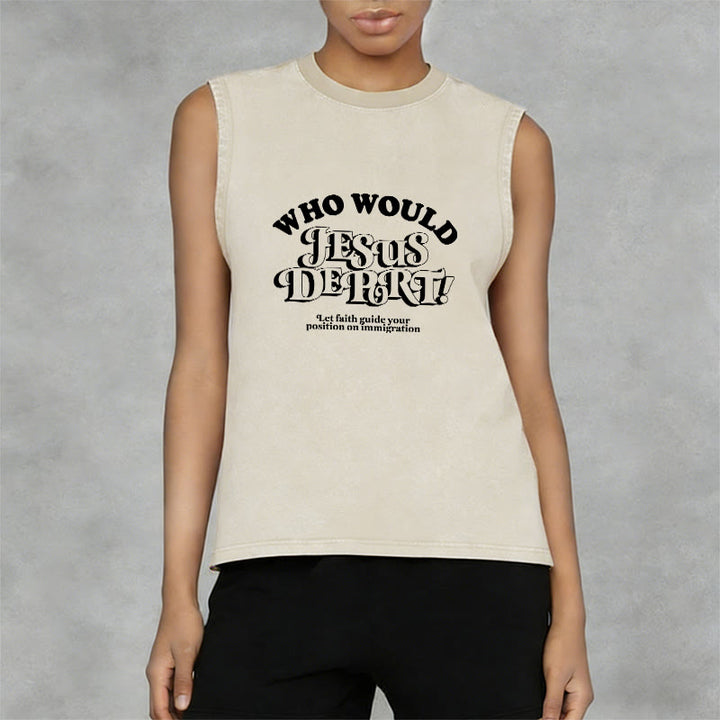 Christianartworkshop Inspirierendes Unisex-Tanktop „Lass dich vom Glauben leiten“ - image 2