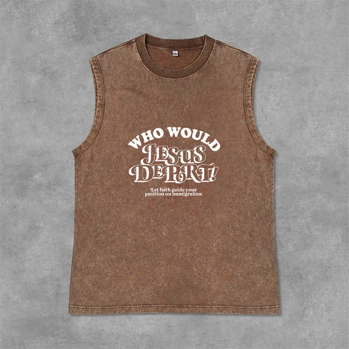 Christianartworkshop Inspirierendes Unisex-Tanktop „Lass dich vom Glauben leiten“ - Braun - 2XL - image 12