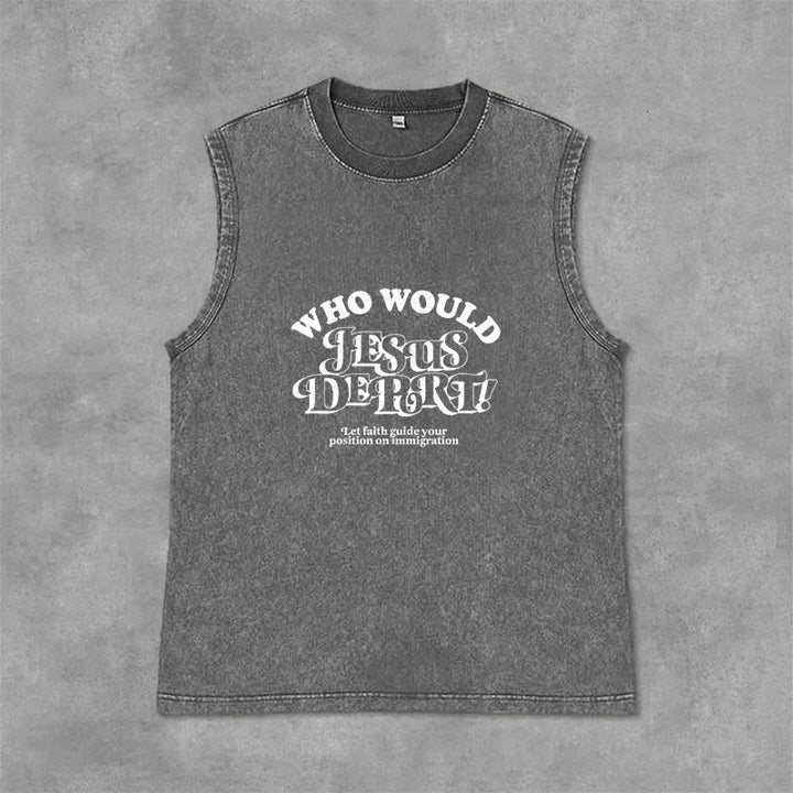 Christianartworkshop Inspirierendes Unisex-Tanktop „Lass dich vom Glauben leiten“ - Grau - 2XL - image 6