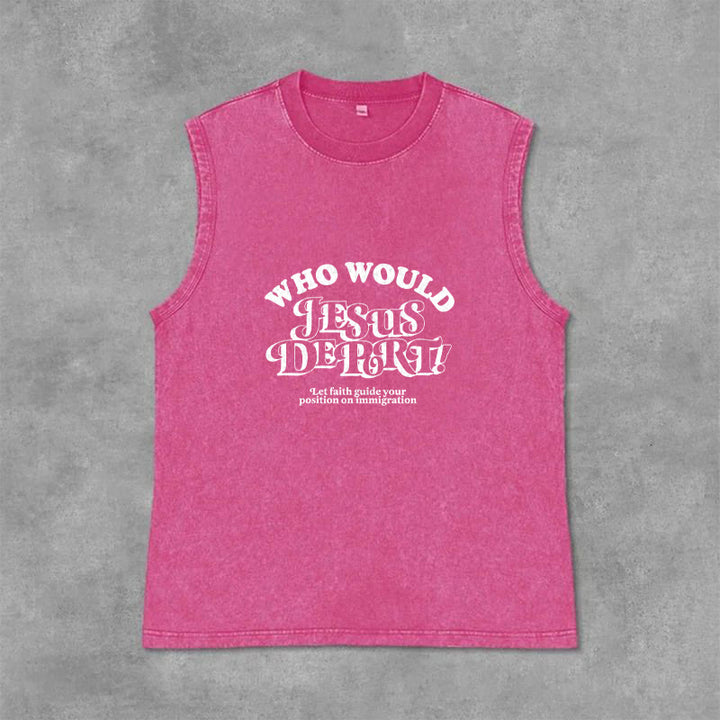 Christianartworkshop Inspirierendes Unisex-Tanktop „Lass dich vom Glauben leiten“ - Rosa - 2XL - image 9