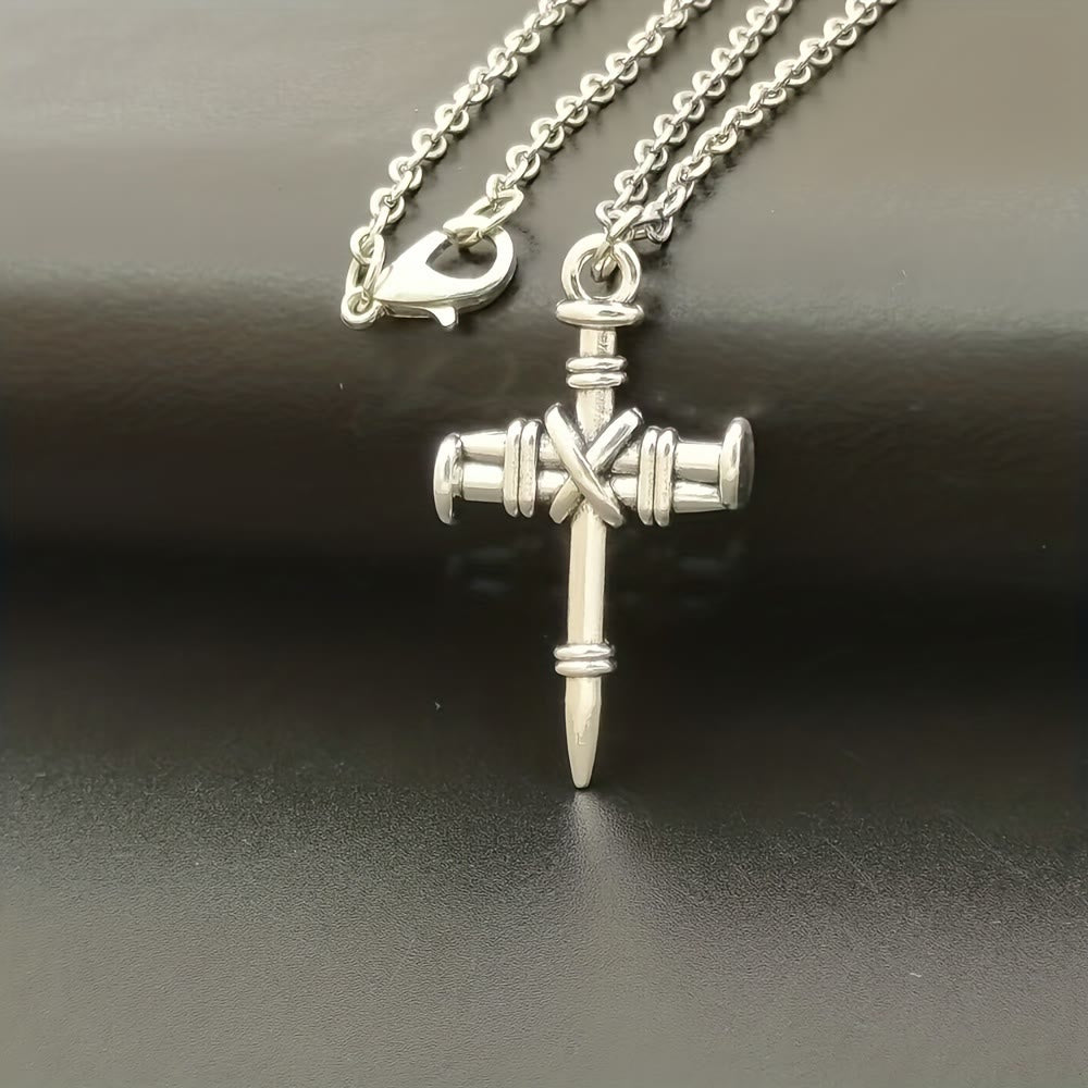 Christianartworkshop Nagelkreuz-Halskette: Ein Symbol heiliger Stärke und Erlösung - image 3
