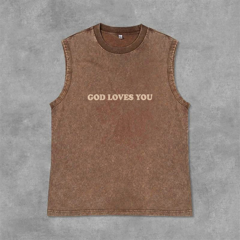 Christianartworkshop „Gott liebt dich“ Unisex-Tanktop (gewaschen) - image 35