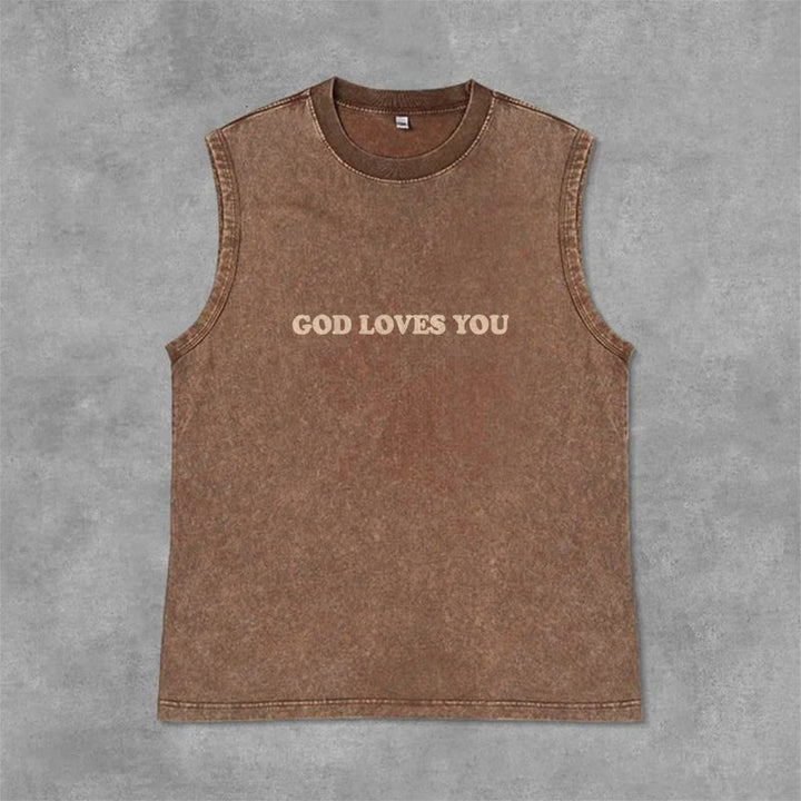 Christianartworkshop „Gott liebt dich“ Unisex-Tanktop (gewaschen) - image 35