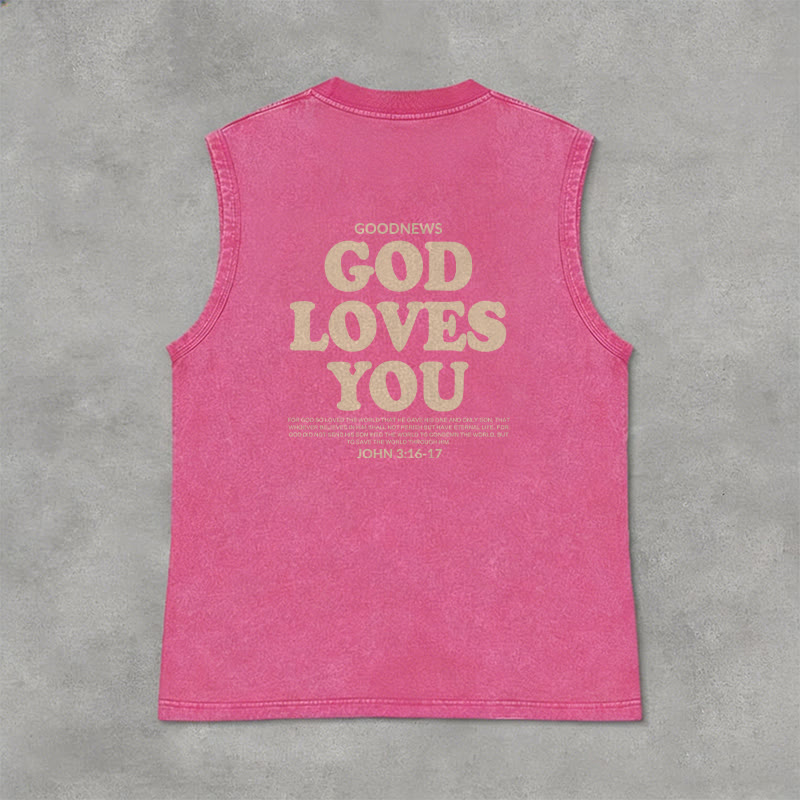 Christianartworkshop „Gott liebt dich“ Unisex-Tanktop (gewaschen) - image 27