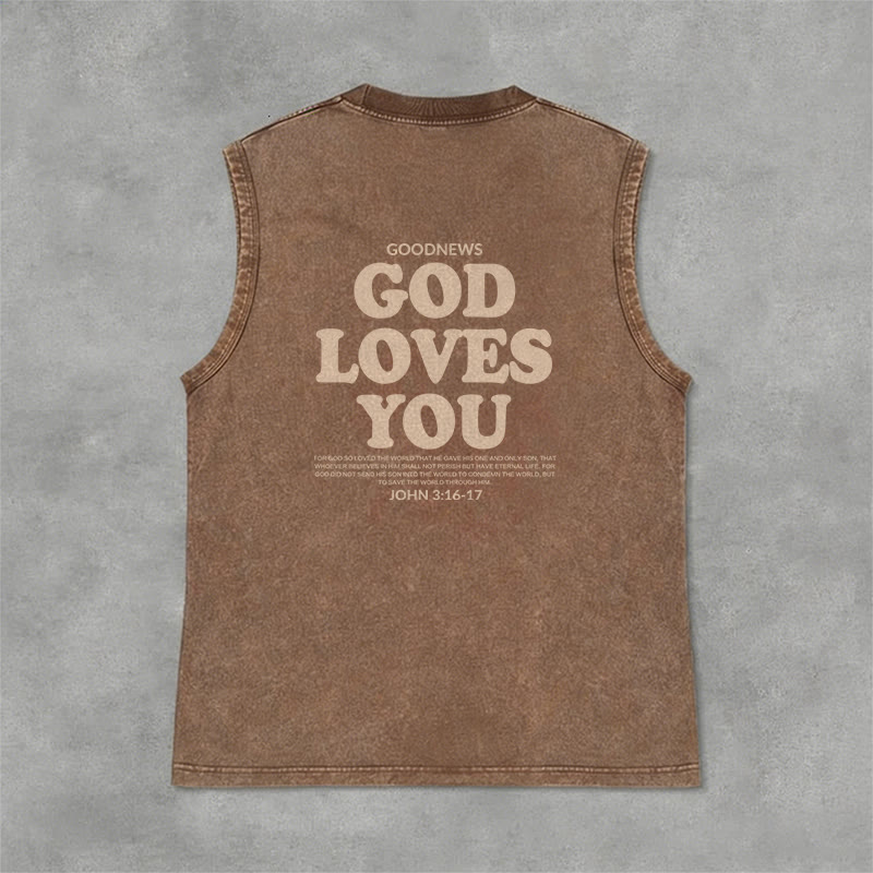 Christianartworkshop „Gott liebt dich“ Unisex-Tanktop (gewaschen) - image 34
