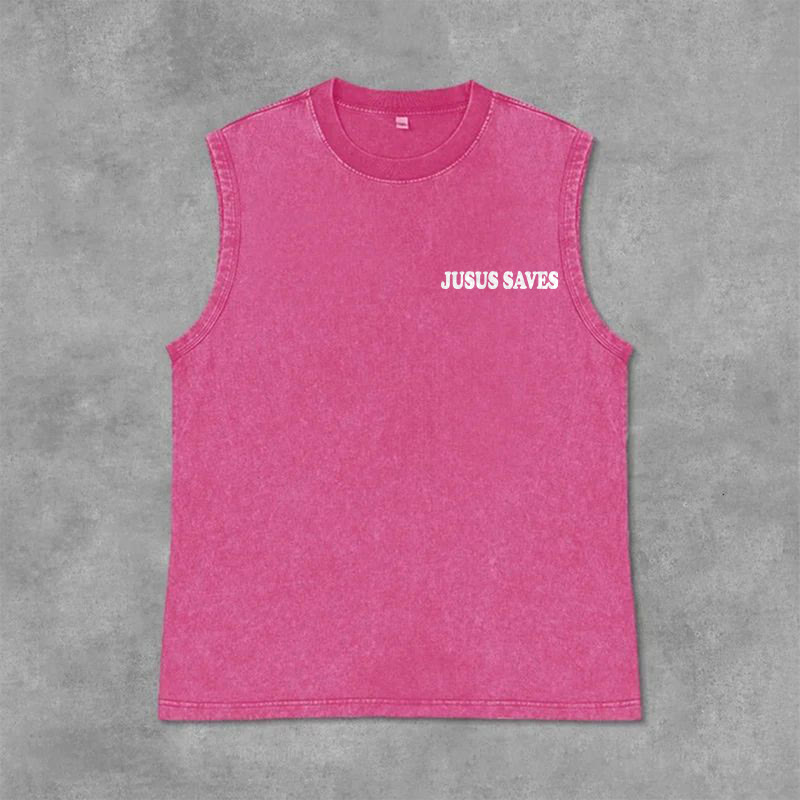 Christianartworkshop Jesus rettet – Johannes 3,16 – Unisex-Tanktop (vorgewaschen) - image 6