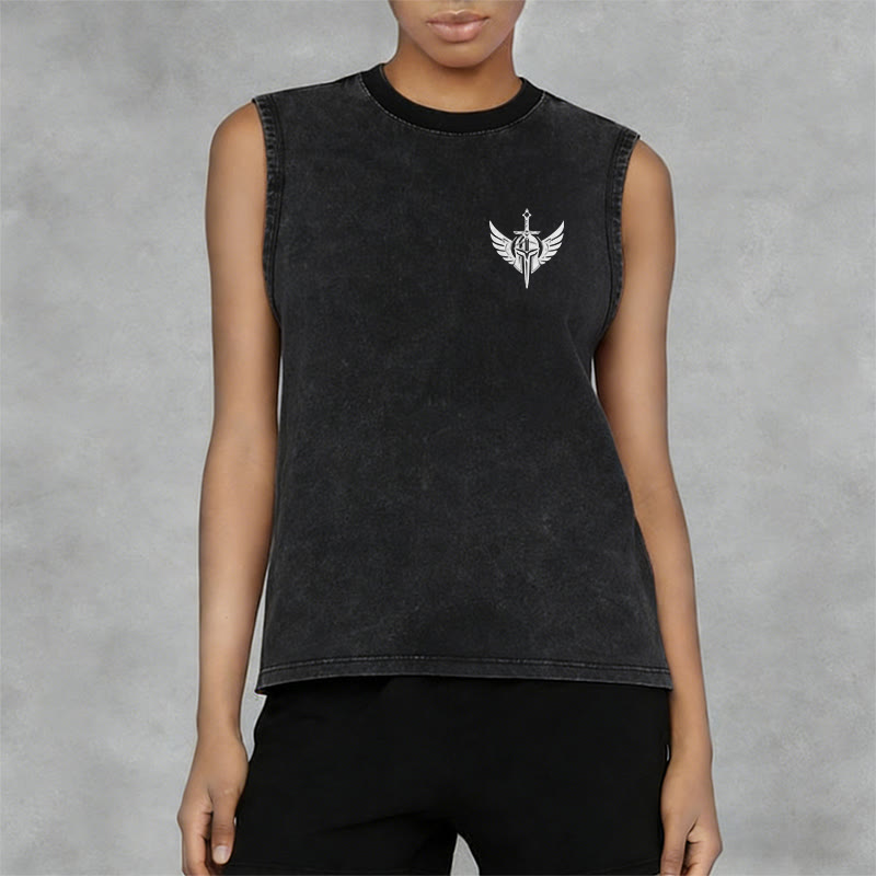 Christianartworkshop Kriegerengel mit Schwert Unisex-Tanktop - image 11
