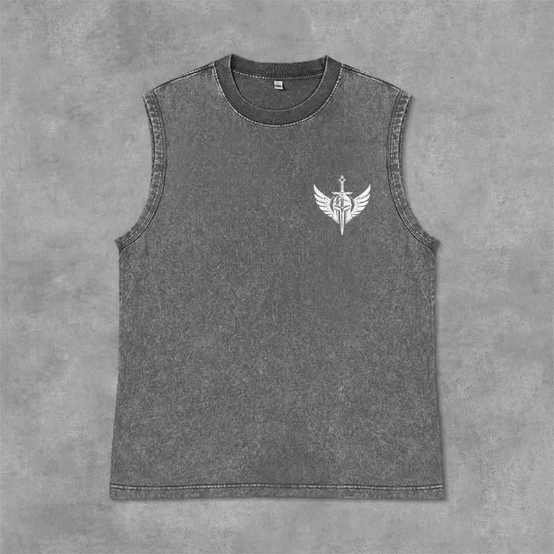 Christianartworkshop Kriegerengel mit Schwert Unisex-Tanktop - image 6
