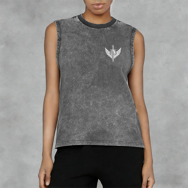 Christianartworkshop Kriegerengel mit Schwert Unisex-Tanktop - image 4
