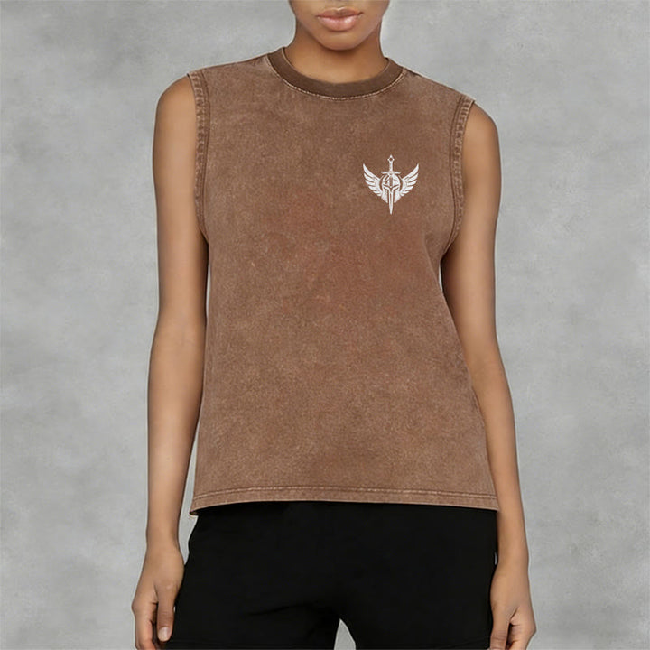 Christianartworkshop Kriegerengel mit Schwert Unisex-Tanktop - image 32
