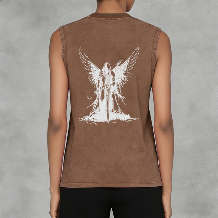 Christianartworkshop Kriegerengel mit Schwert Unisex-Tanktop - image 31