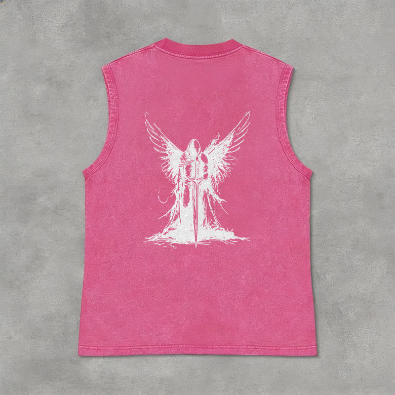 Christianartworkshop Kriegerengel mit Schwert Unisex-Tanktop - image 26