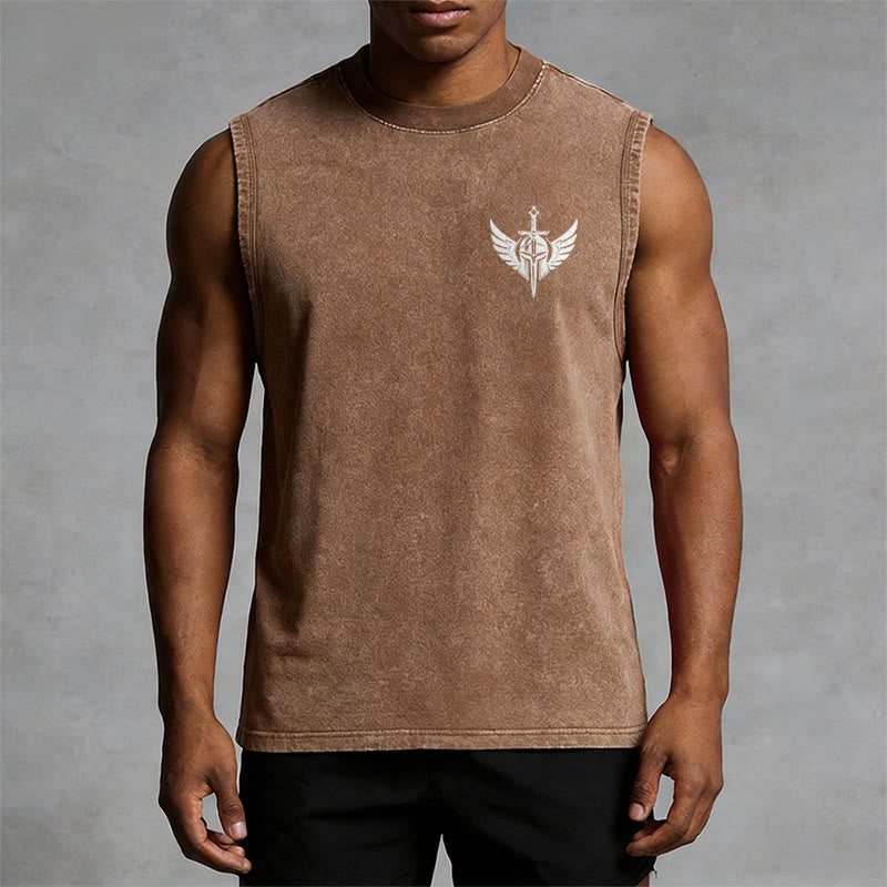 Christianartworkshop Kriegerengel mit Schwert Unisex-Tanktop - image 30