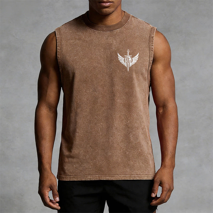 Christianartworkshop Kriegerengel mit Schwert Unisex-Tanktop - image 30