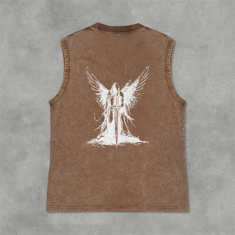 Christianartworkshop Kriegerengel mit Schwert Unisex-Tanktop - image 33