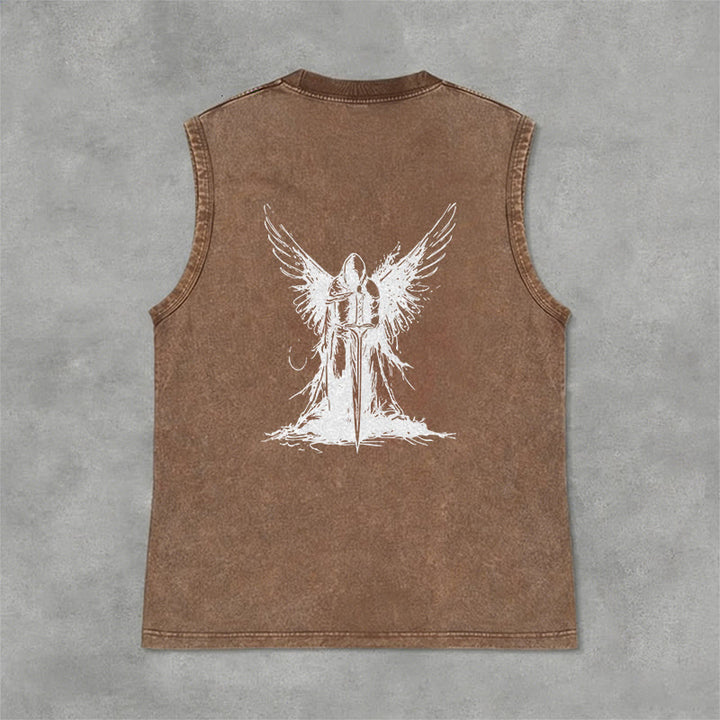 Christianartworkshop Kriegerengel mit Schwert Unisex-Tanktop - image 33