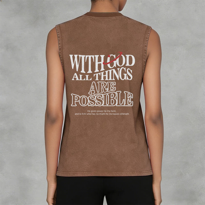 Christianartworkshop Mit Gott ist alles möglich – Gewaschenes Tanktop - image 15