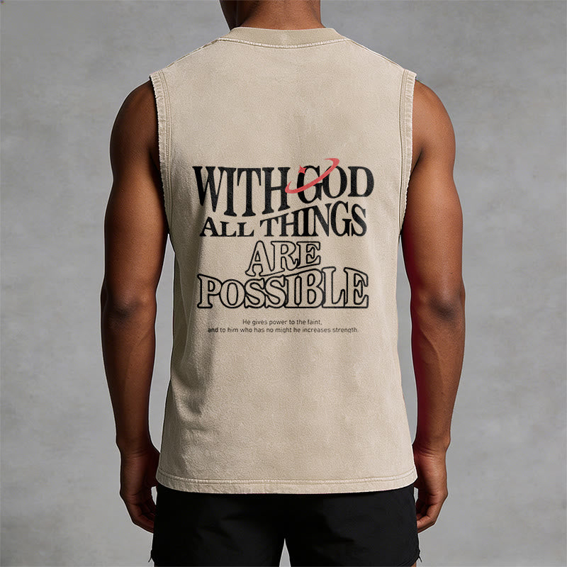 Christianartworkshop Mit Gott ist alles möglich – Gewaschenes Tanktop - image 8