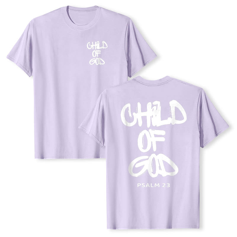 Christianartworkshop Kind Gottes Baumwoll-T-Shirt für Erwachsene - Lila - 2XL - image 30