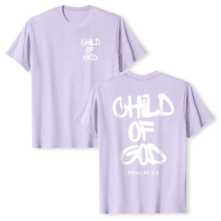 Christianartworkshop Kind Gottes Baumwoll-T-Shirt für Erwachsene - Lila - 2XL - image 30