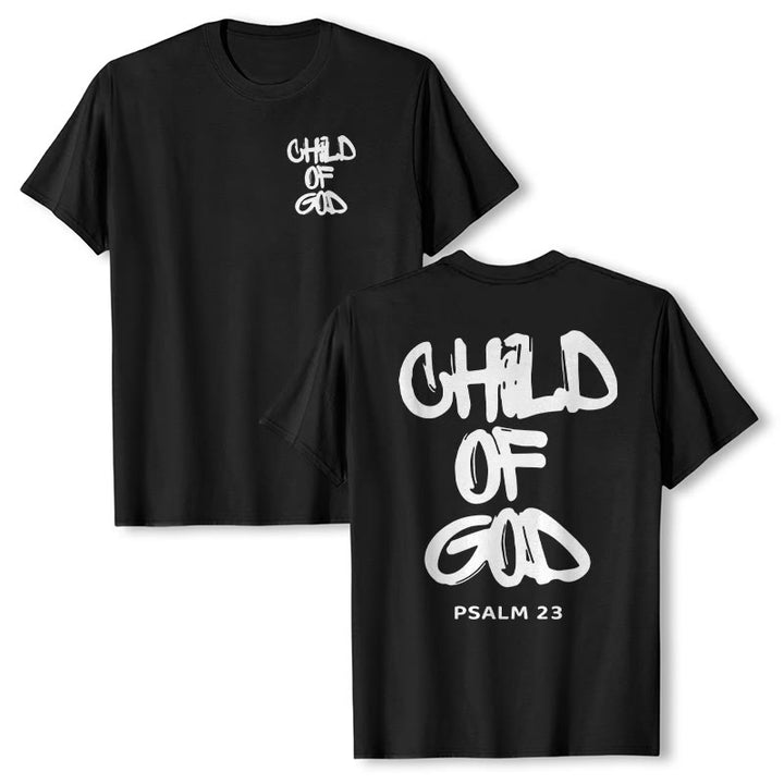 Christianartworkshop Kind Gottes Baumwoll-T-Shirt für Erwachsene - Schwarz - 2XL - image 9